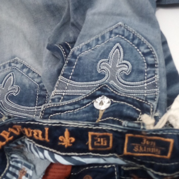 Rock Revival Women's 26 Skinny Jen Embellished Embroidered Distressed NWT - Picture 6 of 12